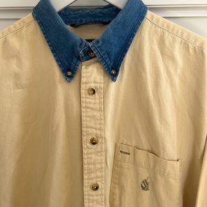Vintage 90s nautica long sleeve button up shirt